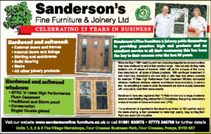 Sanderson's Joinery celebrating 25 years in business